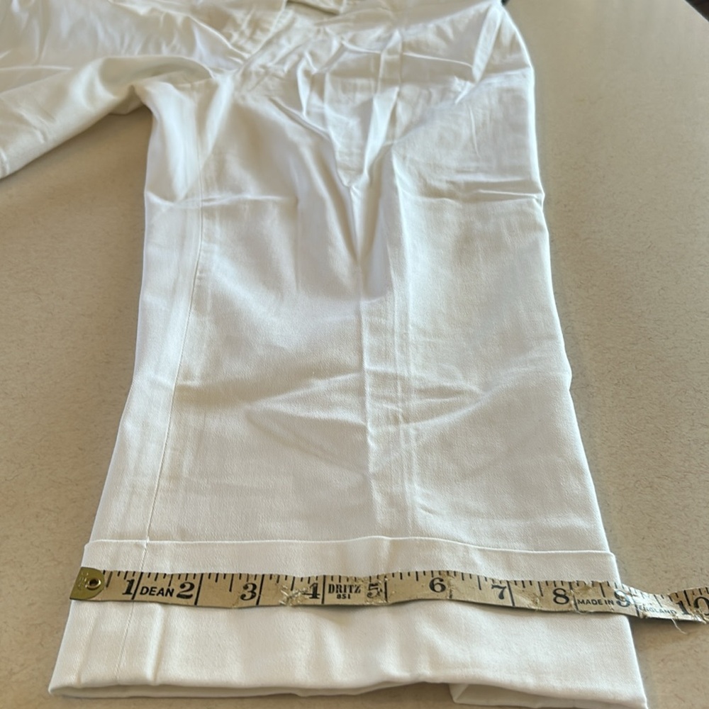 Briggs New York NWT Classic White Cropped Pants with Stretch Size 14 Tres Chic - Picture 4 of 11